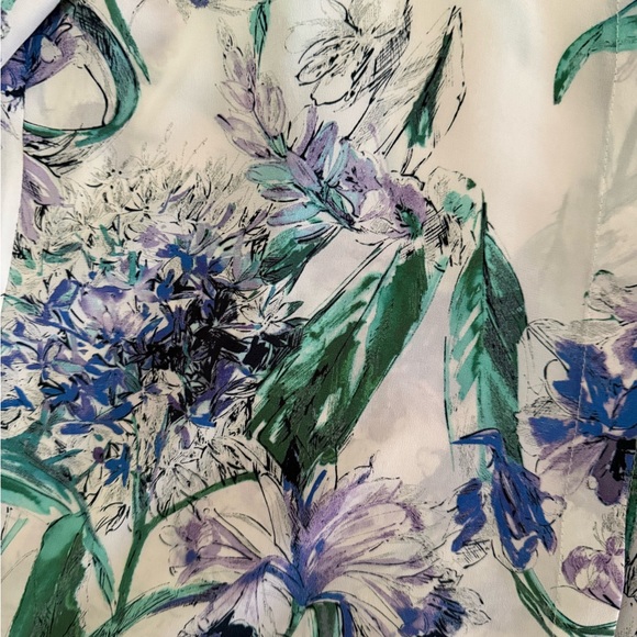 NWOT Kobi Halperin Silk Floral Bell Sleeve Blouse • Size S - Picture 2 of 6